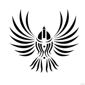 Tribal Bird Vector