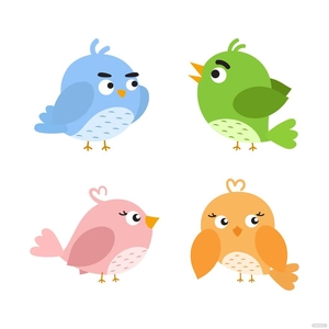Cute Bird Vector