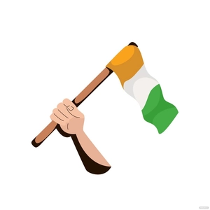 Animated Indian Flag Vector
