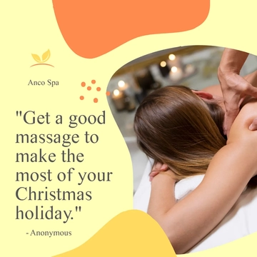 Free Christmas Massage Quote Post, Instagram, Facebook Template to Edit Online