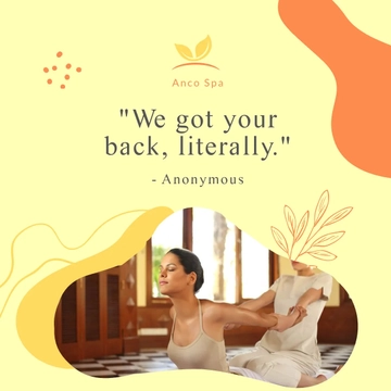 Free Funny Massage Therapist Quote Post, Instagram, Facebook Template to Edit Online