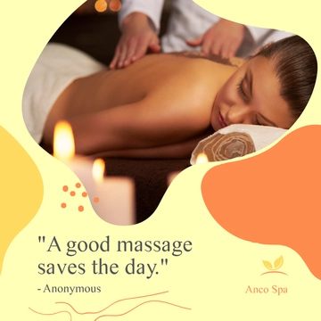 Free Creative Massage Quote Post, Instagram, Facebook Template to Edit Online