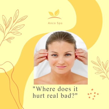 Free Funny Massage Question Post, Instagram, Facebook Template to Edit Online