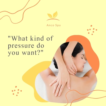Free Massage Therapist Question Post, Instagram, Facebook Template to Edit Online