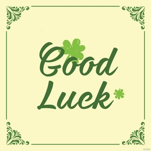 Vintage Good Luck Vector