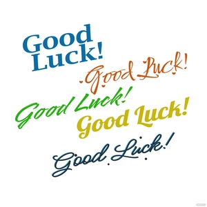 Animated Good Luck Vector