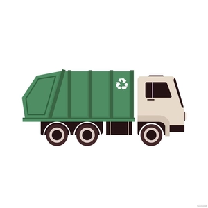 Recycle Truck Vector