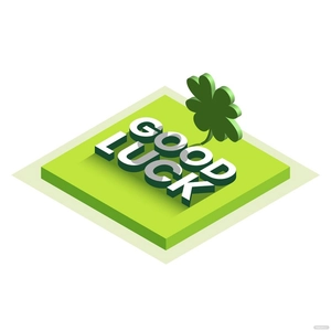 Isometric Good Luck Vector