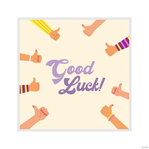 Good Luck Card Vector