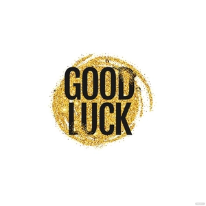 Gold Good Luck Vector