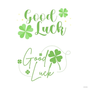 Transparent Good Luck Vector