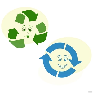 Cartoon Recycle Vector