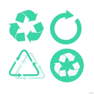 Flat Recycle Vector