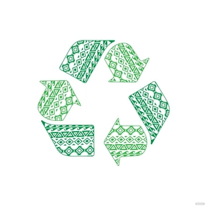 Tribal Recycle Vector