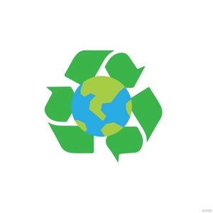 Recycle Symbol With Earth Vector Recycle Symbol With Earth Vector