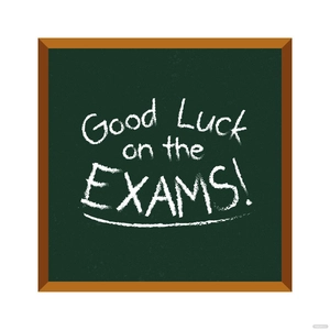 Good Luck Exams Vector