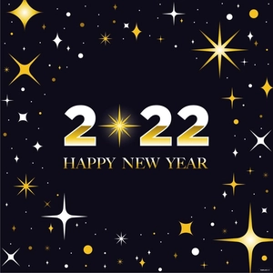 Sparkle Happy New Year Vector