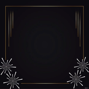 New Year Frame Vector