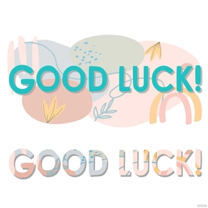 Abstract Good Luck Vector