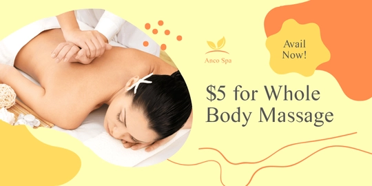 Body Massage Promotion Banner Template