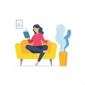 Flat Woman Illustration