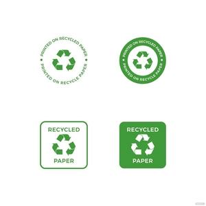 Recycled Paper Logo Vector