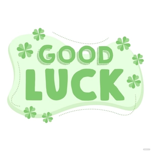 Green Good Luck Vector