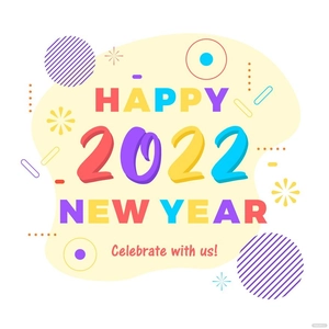 Happy New Year Poster Vector