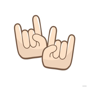 Rock Hand Vector