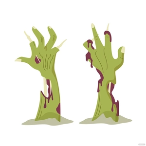 Zombie Hand Vector