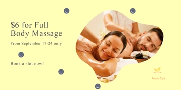 Free Full Massage Promotion Banner Template to Edit Online