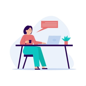Working Woman Illustration