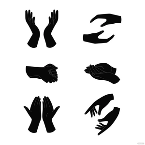 Black Hand Vector