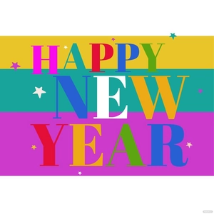 Animated Happy New Year Vector