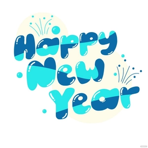 Cartoon Happy New Year Vector