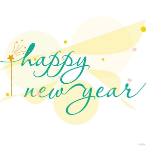 Modern Happy New Year Vector