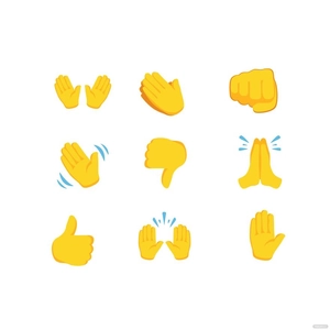 Emoji Hand Vector