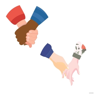 Holding Hands Vector