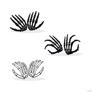 Skeleton Hand Vector