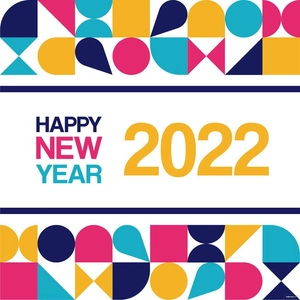 Flat Happy New Year Vector