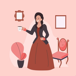 Victorian Woman Illustration