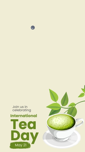Free International Tea Day Snapchat Geofilter Template to Edit Online