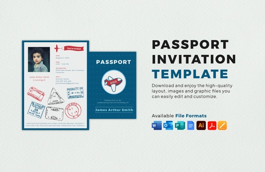 Passport Invitation Template