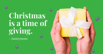 Free Christmas Quote Facebook Post Template to Edit Online