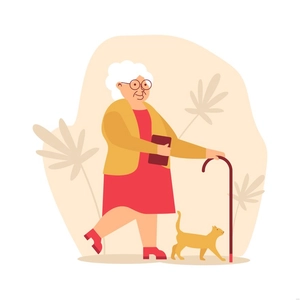 Old Lady Illustration