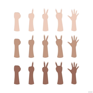 Raised Hands Vector