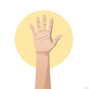 Raising Hand Vector