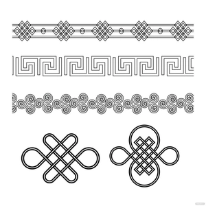Celtic Band Outline Vector