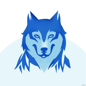 Smiling Wolf Vector