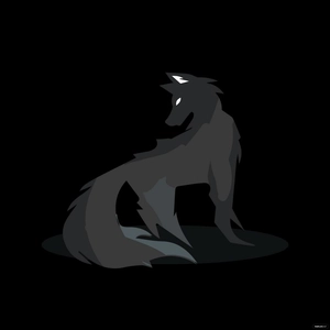 Shadow Wolf Vector